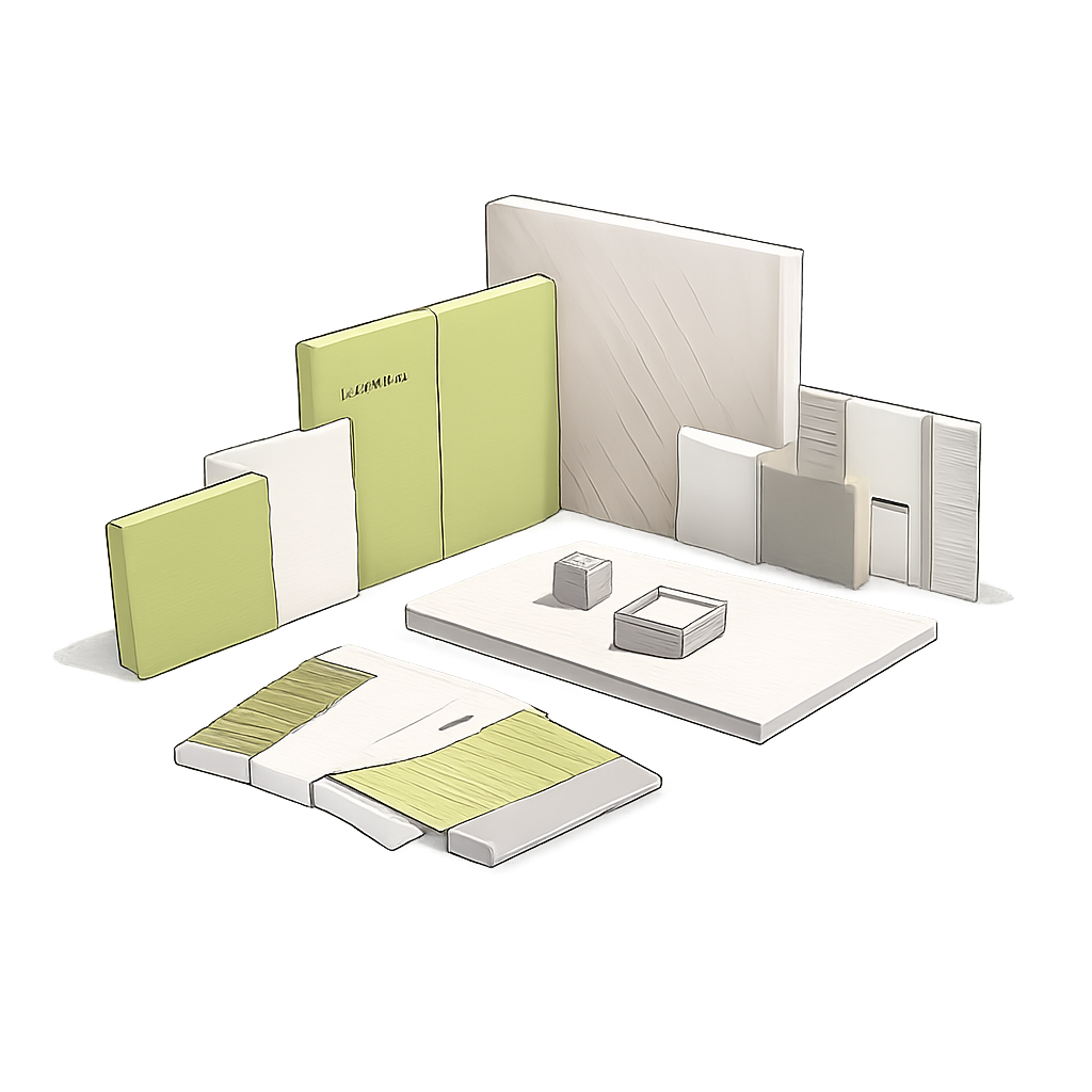 Palette. Texture. Balance. Durability.